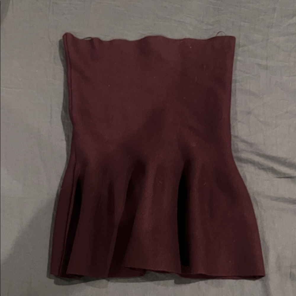 Zara Deep Burgundy Top